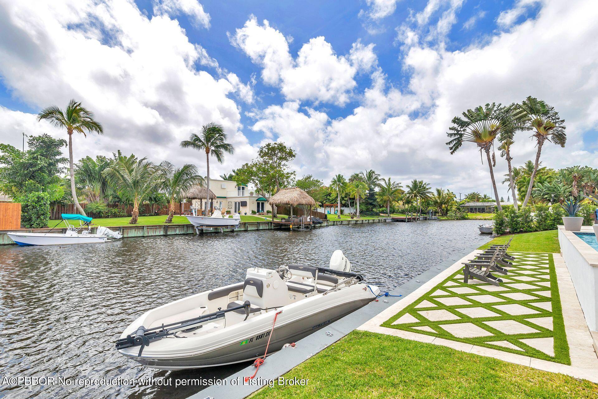 1408 Indian Road East West Palm Beach, FL 33406 - Photo 36 of 50 a view of a lake with houses in back