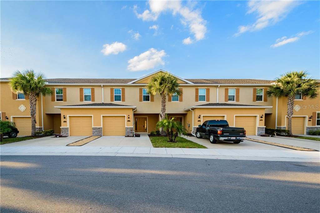 a car parked in front of a house