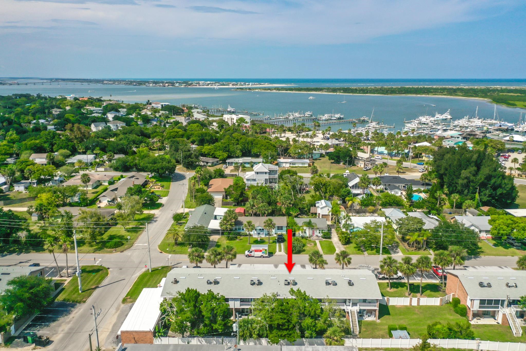 405 Flagler Boulevard, Unit 8A St. Augustine, FL 32080 - Photo 27 of 35 a view of a city with an ocean