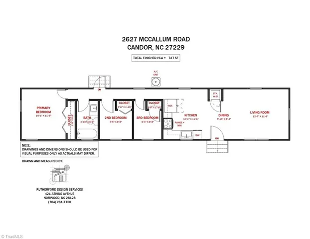 $125,000 | 2627 McCallum Road, Candor, NC 27229