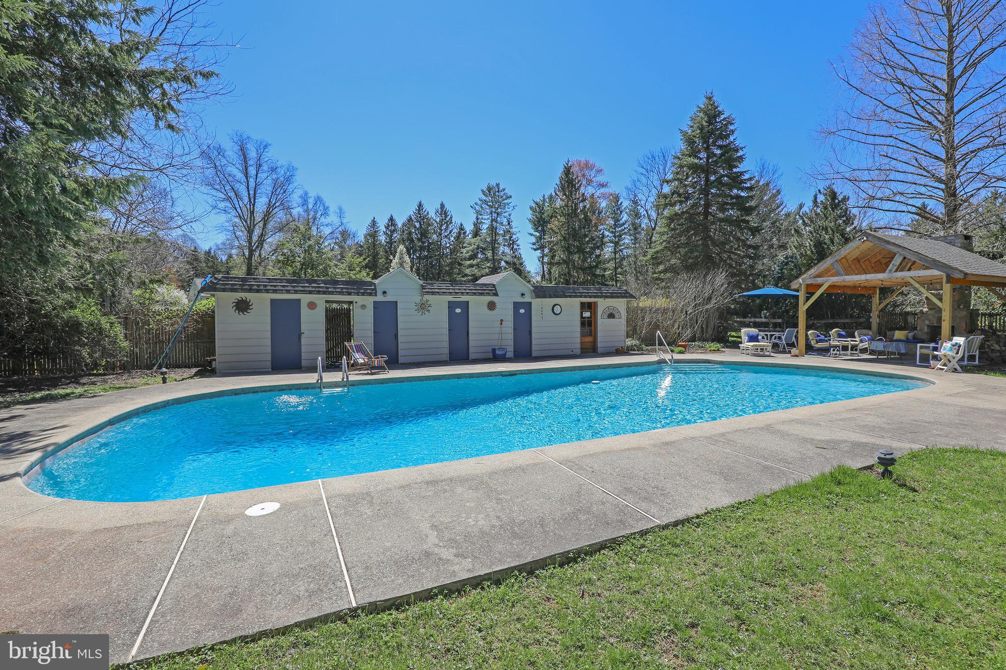 559 West Sandy Ridge Road Doylestown, PA 18901 - Photo 40 of 44 Pool with Retro Cabana