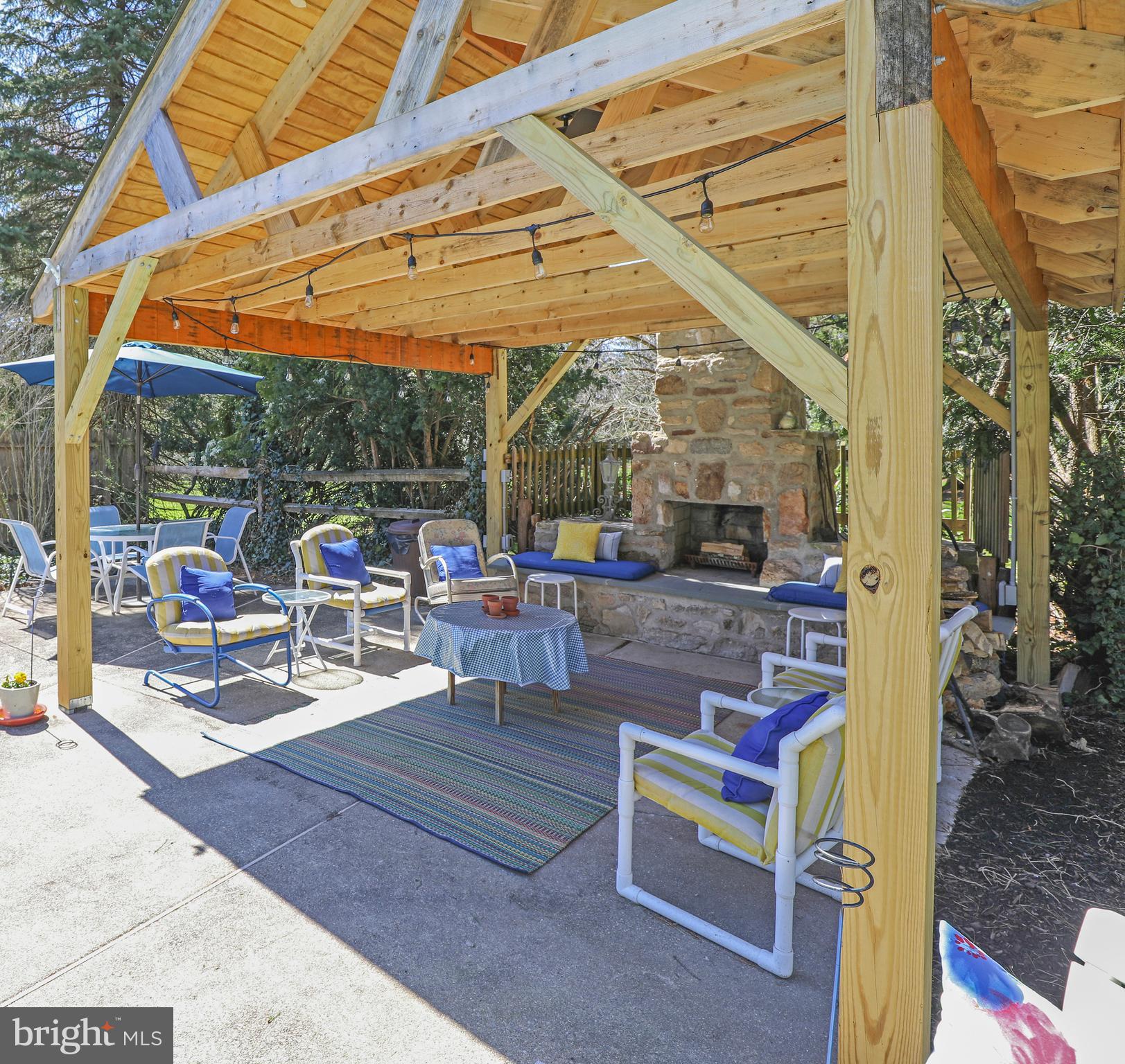 559 West Sandy Ridge Road Doylestown, PA 18901 - Photo 43 of 44 Poolside Pavilion with Fireplace