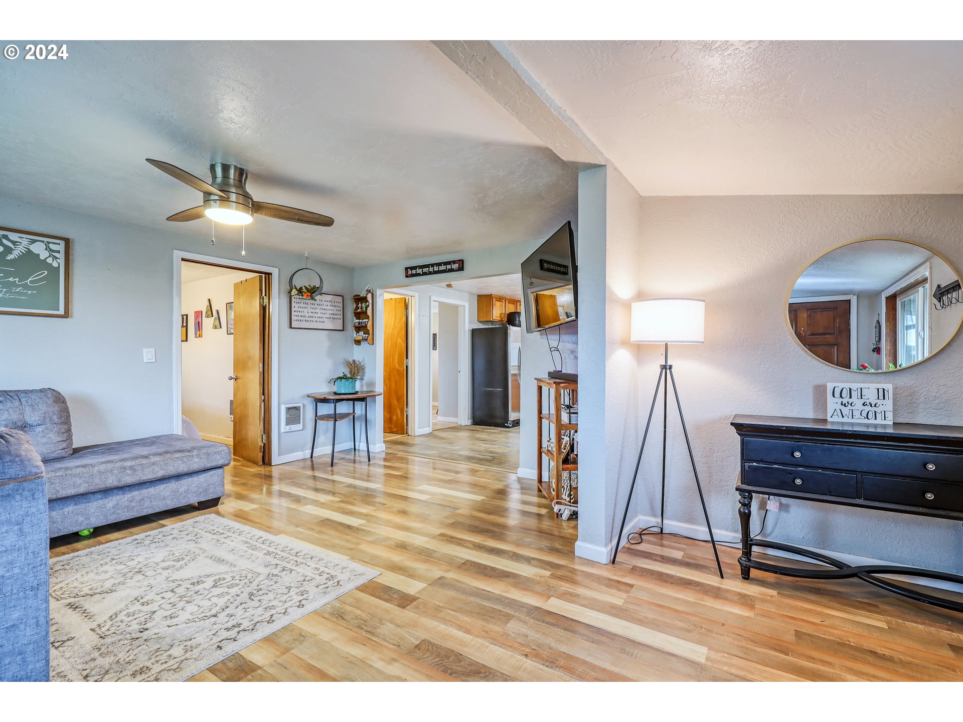 615 48th Street Springfield, OR 97478 - Photo 3 of 16 a living room with furniture and a wooden floor