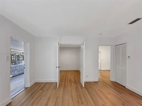 a view of wooden floor in a room