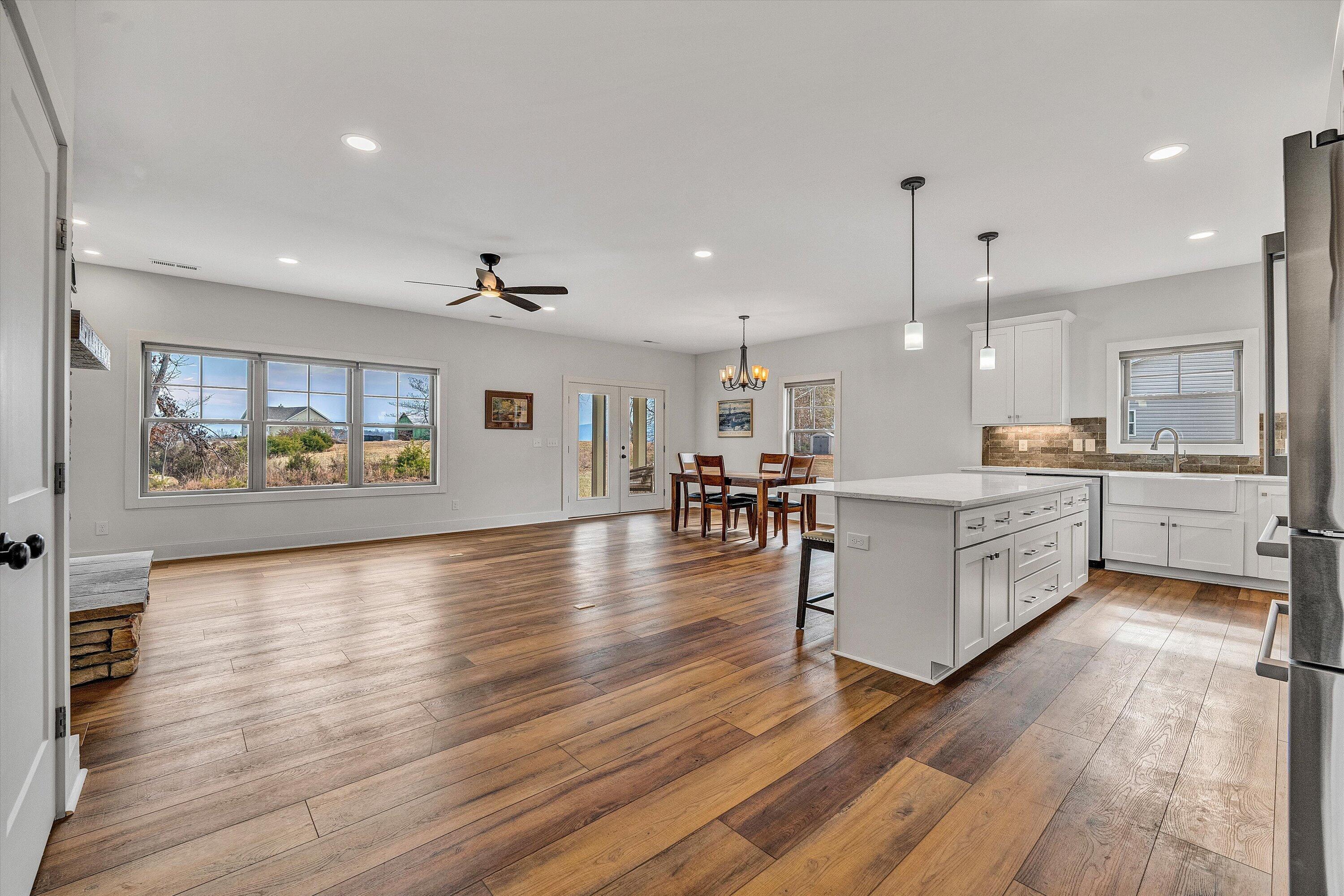 17 Alpine Drive Union Hall, VA 24176 - Photo 17 of 39 a large white kitchen with a large counter top appliances and cabinets