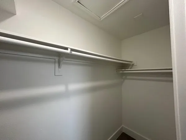 a close view of closet