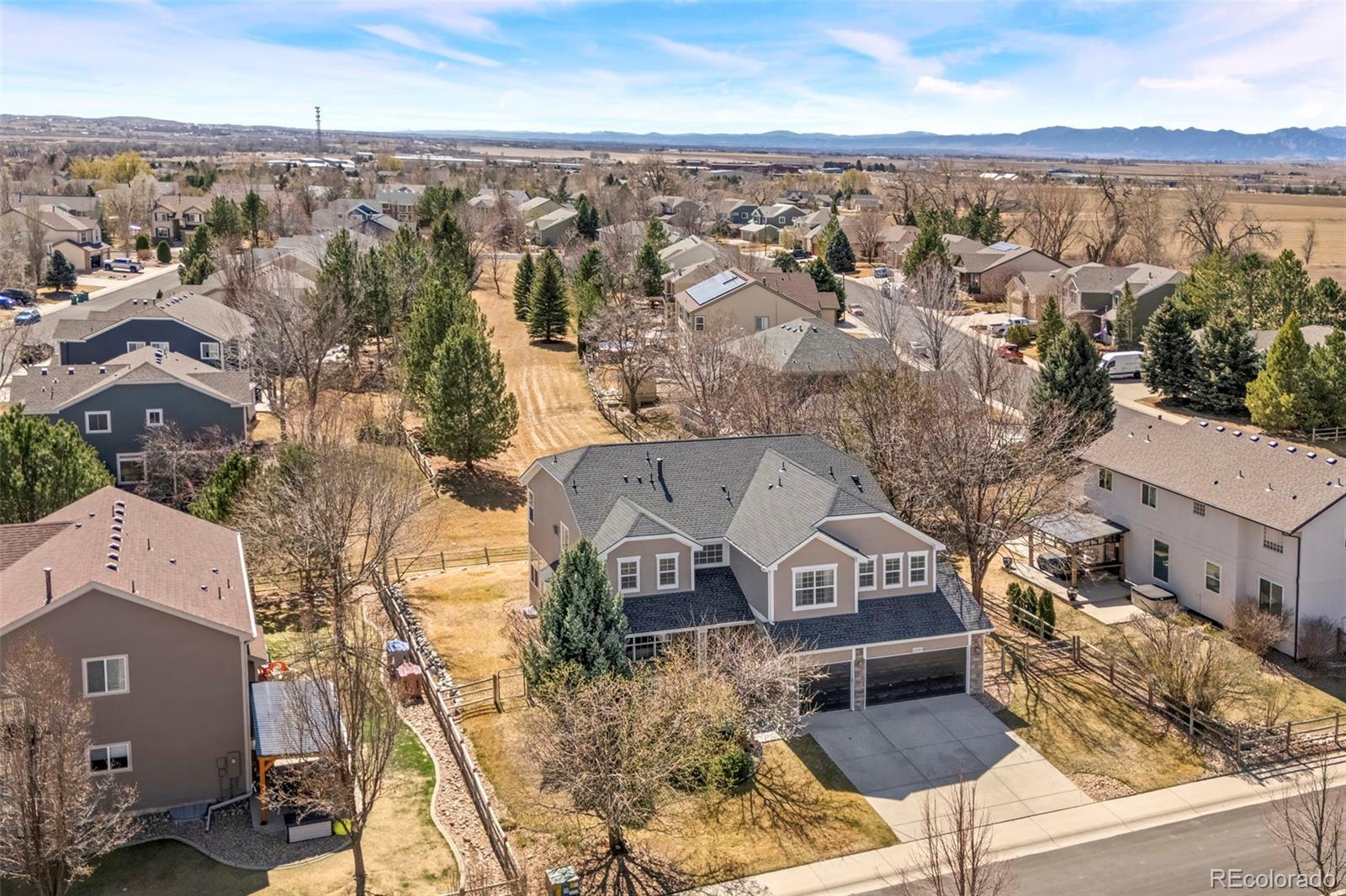 2080 Pearl Howlett Road Longmont, CO 80504 - Photo 2 of 46 an aerial view of multiple house