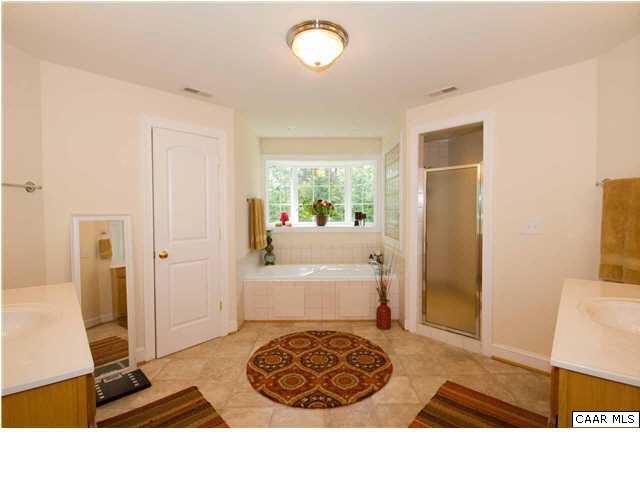 246 Sclaters Ford Road Palmyra, VA 22963 - Photo 15 of 32 Master Bath features 2 Vanities, Whirlpool, Tiled Shower, & Water Closet