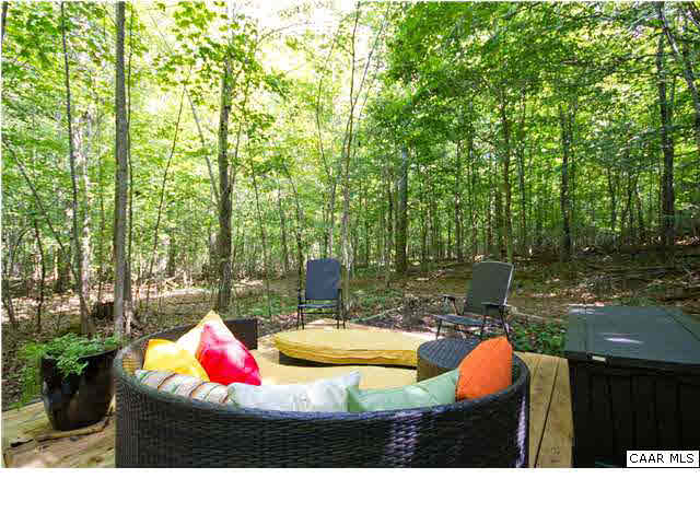246 Sclaters Ford Road Palmyra, VA 22963 - Photo 29 of 32 Secluded Walking Trail Leads You To Patio Deck in Woods - Perfect for Reflecting On The Day