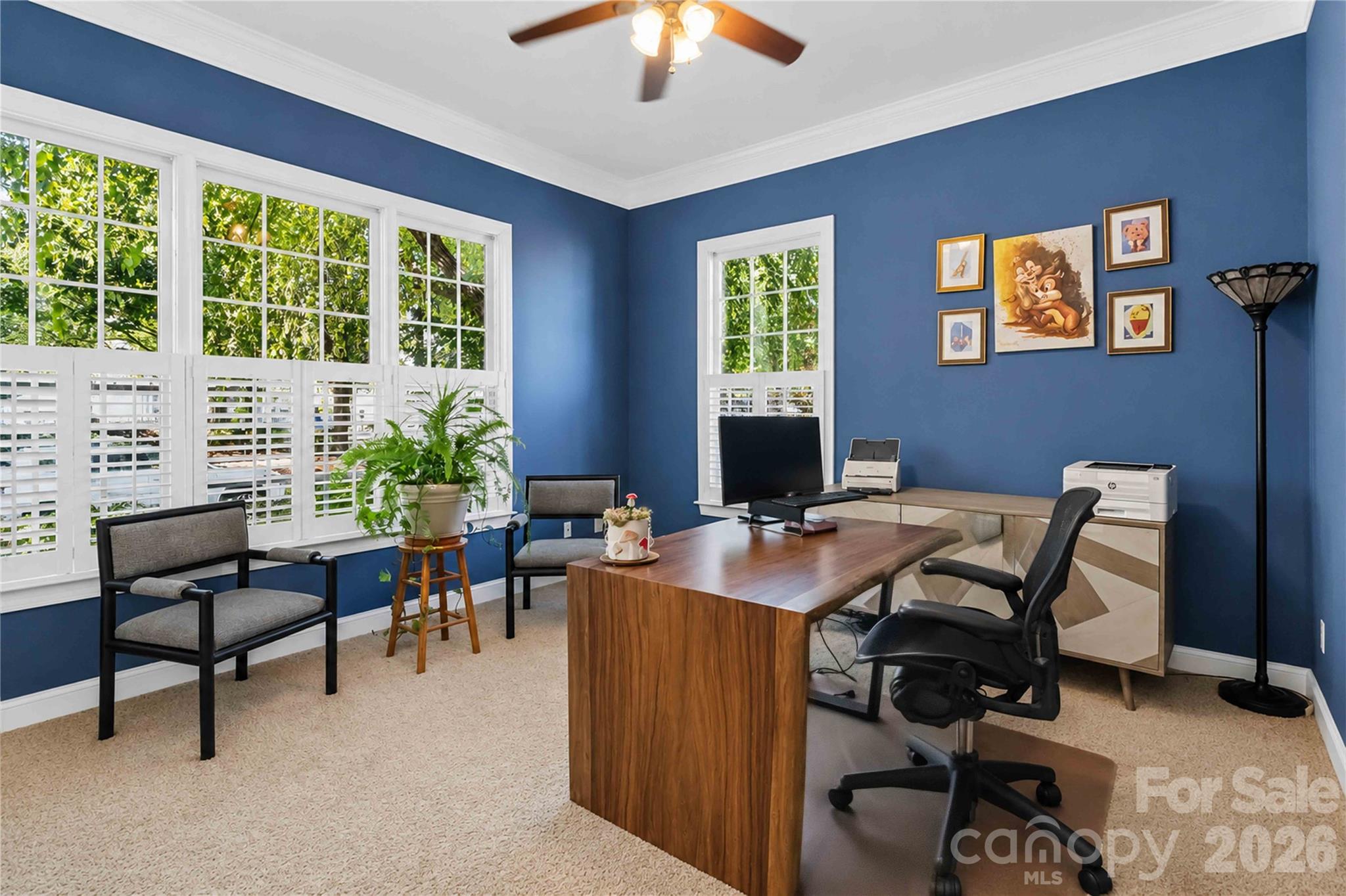 2436 Commons Court Fort Mill, SC 29708 - Photo 19 of 43 a view of a workspace with furniture and a window