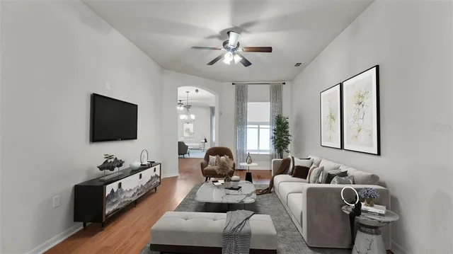 front view of house with a yard