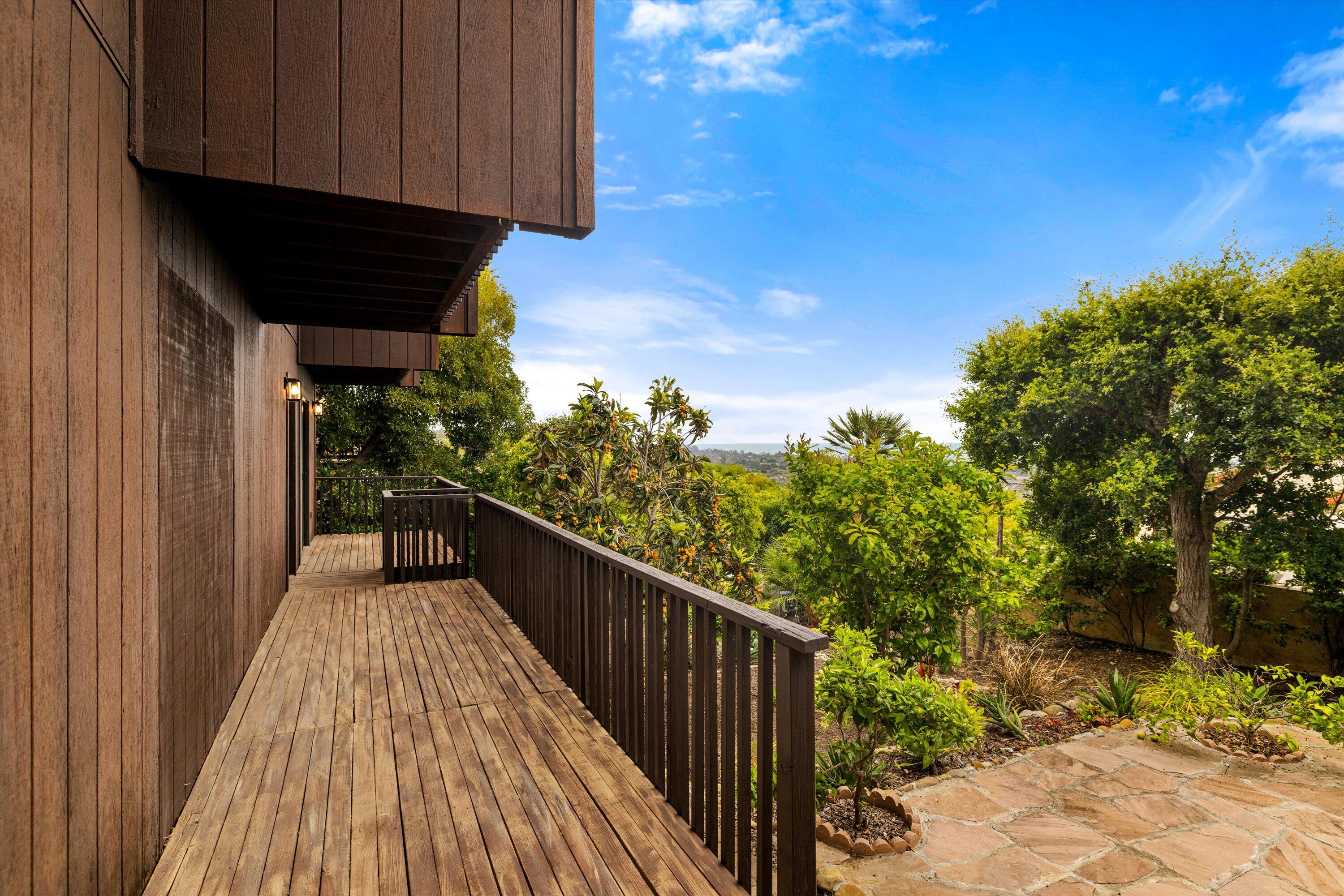 34 Rubio Road Santa Barbara, CA 93103 - Photo 20 of 36 a view of balcony with wooden floor and outdoor space