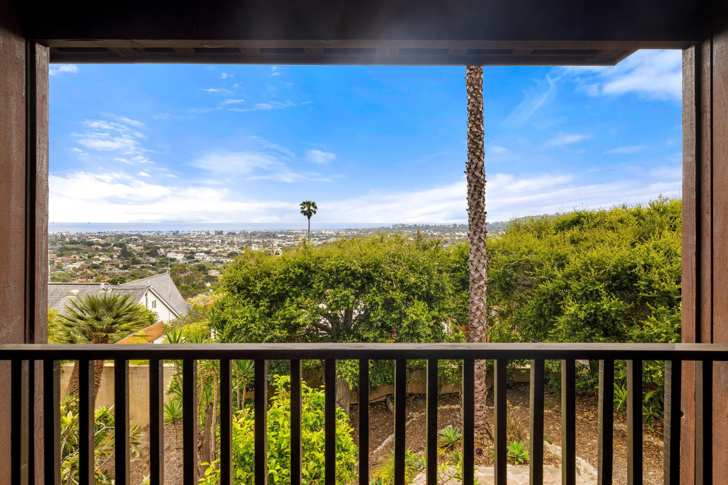 34 Rubio Road Santa Barbara, CA 93103 - Photo 22 of 36 a view of a forest from a balcony