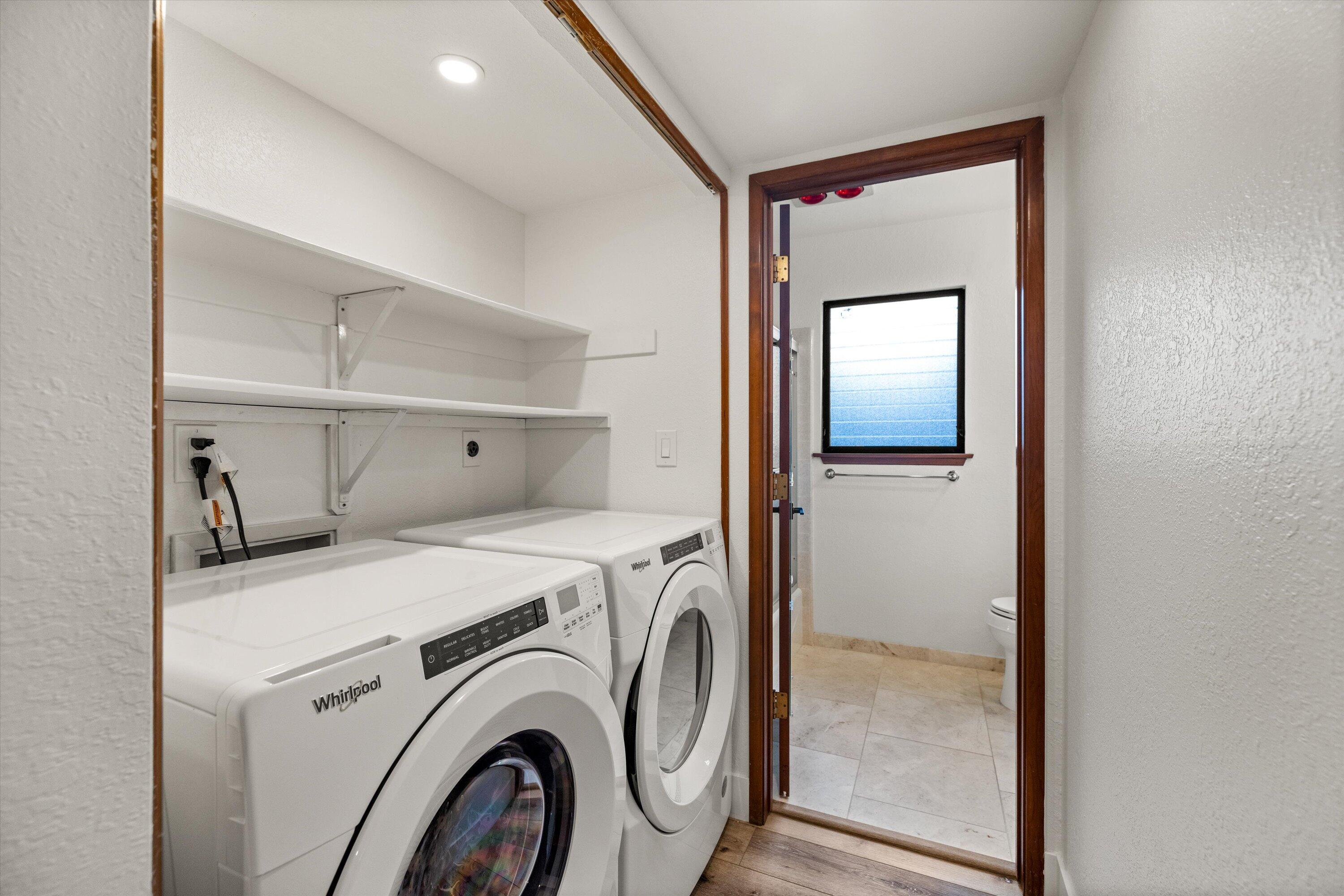 34 Rubio Road Santa Barbara, CA 93103 - Photo 23 of 36 a utility room with dryer and washer