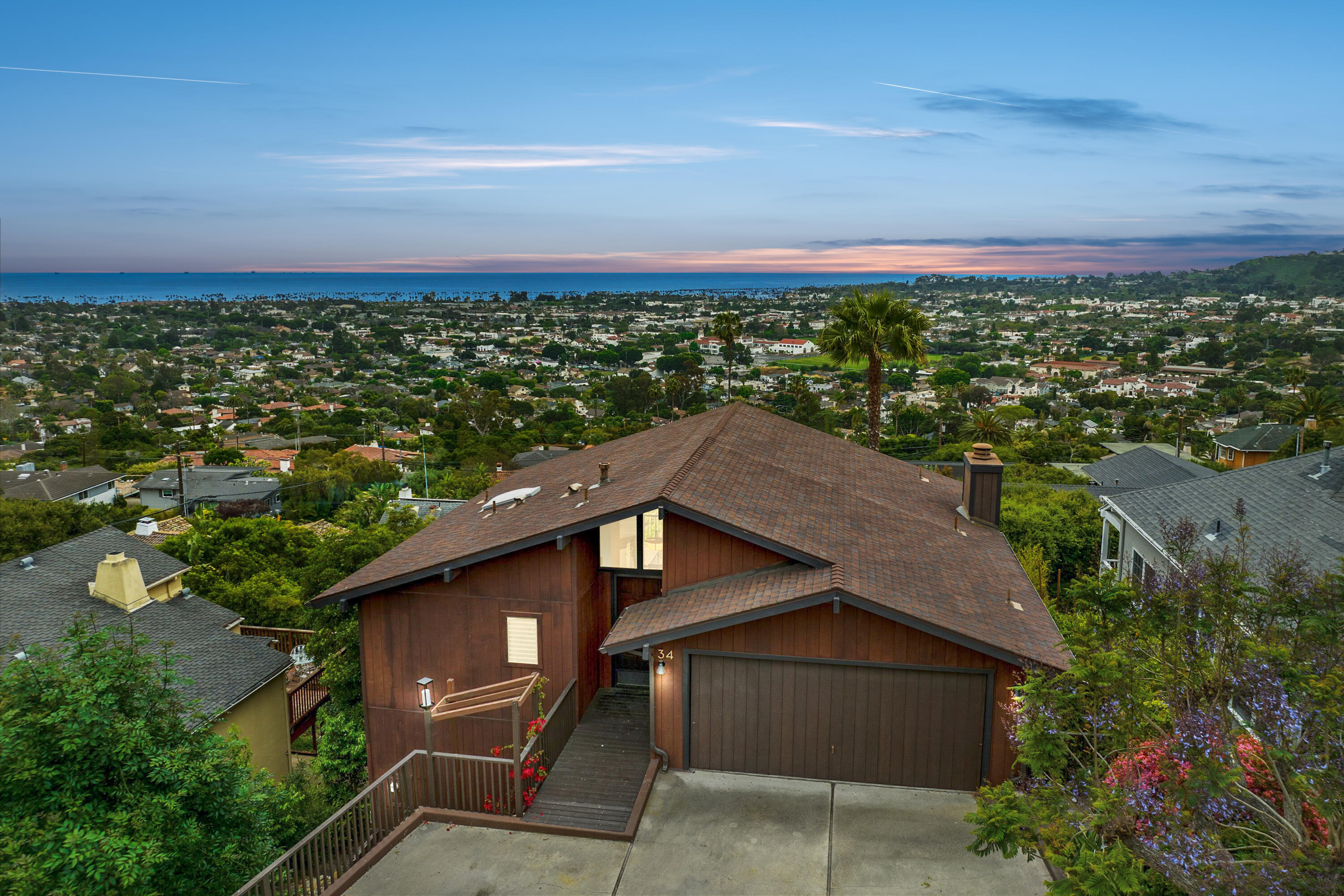 34 Rubio Road Santa Barbara, CA 93103 - Photo 3 of 36 an aerial view of a house with a yard