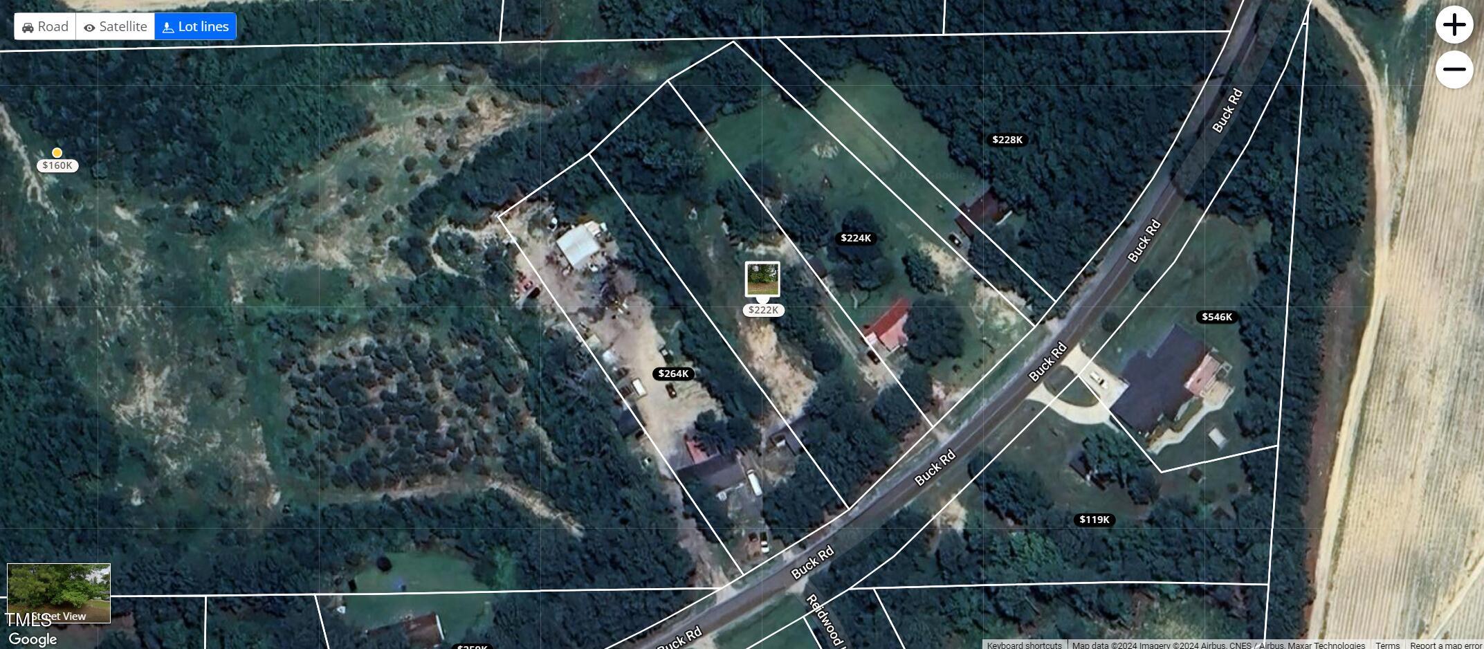 7101 Buck Road Wendell, NC 27591 - Photo 4 of 16 Lot lines/ Satellite