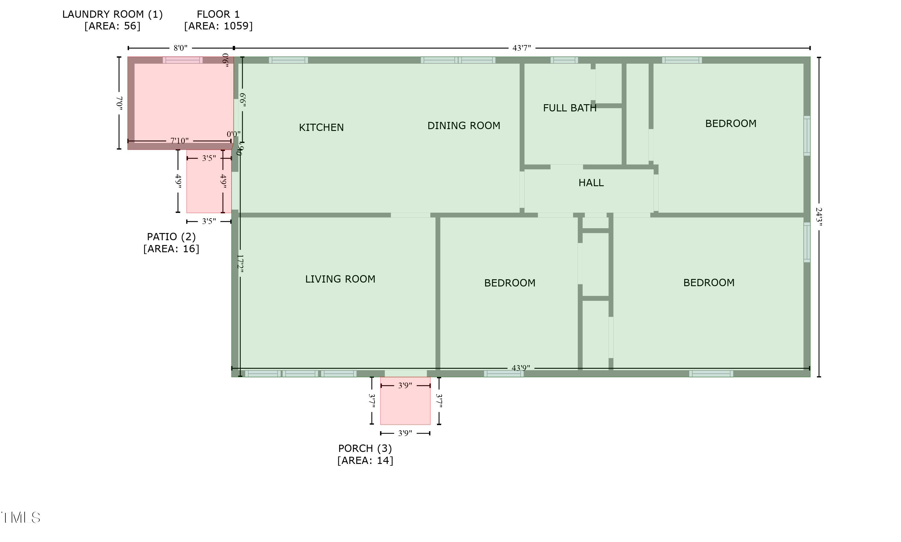 7101 Buck Road Wendell, NC 27591 - Photo 16 of 16 Floor Plan