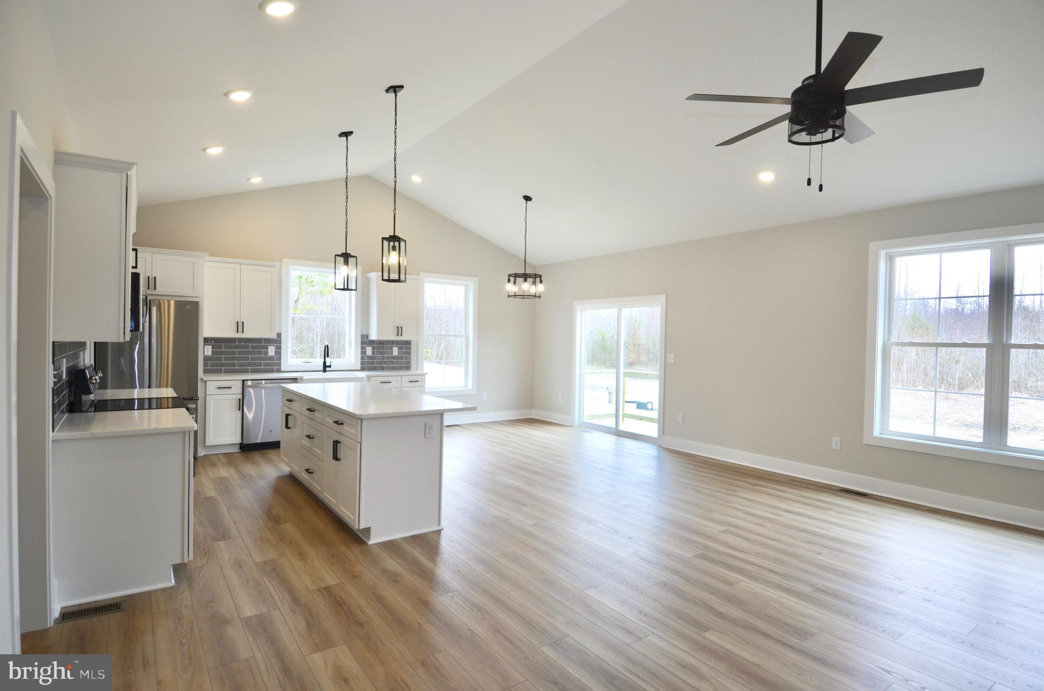 Living, Dining, Kitchen