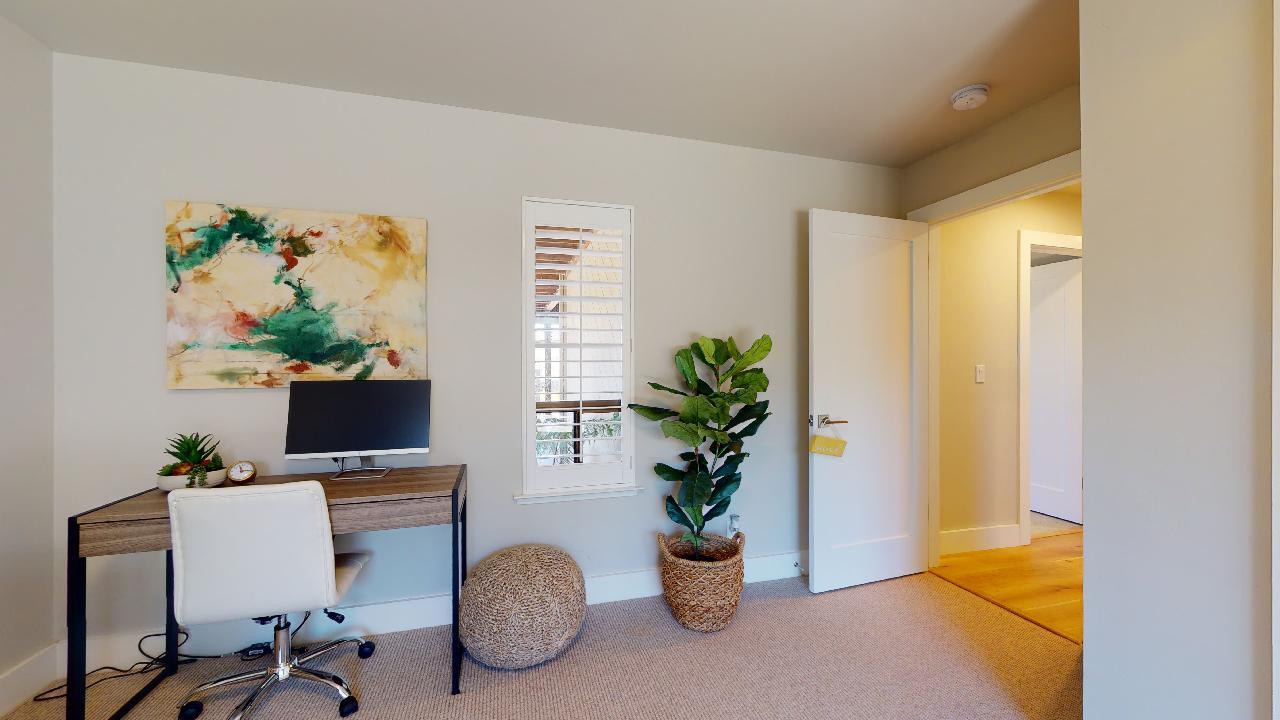 150 Vía Soderini Aptos, CA 95003 - Photo 39 of 73 a view of a workspace with a potted plant
