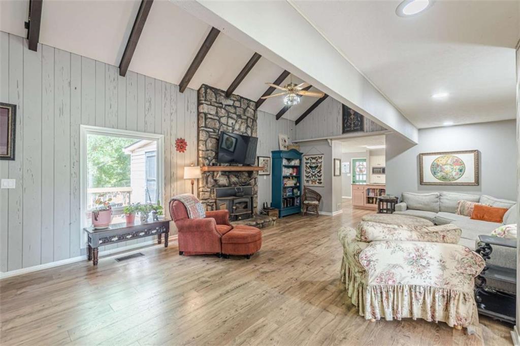 2229 South Van Wert Road Villa Rica, GA 30180 - Photo 18 of 92 a living room with furniture and a fireplace