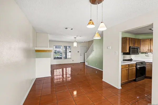 a view interior of the house and kitchen view