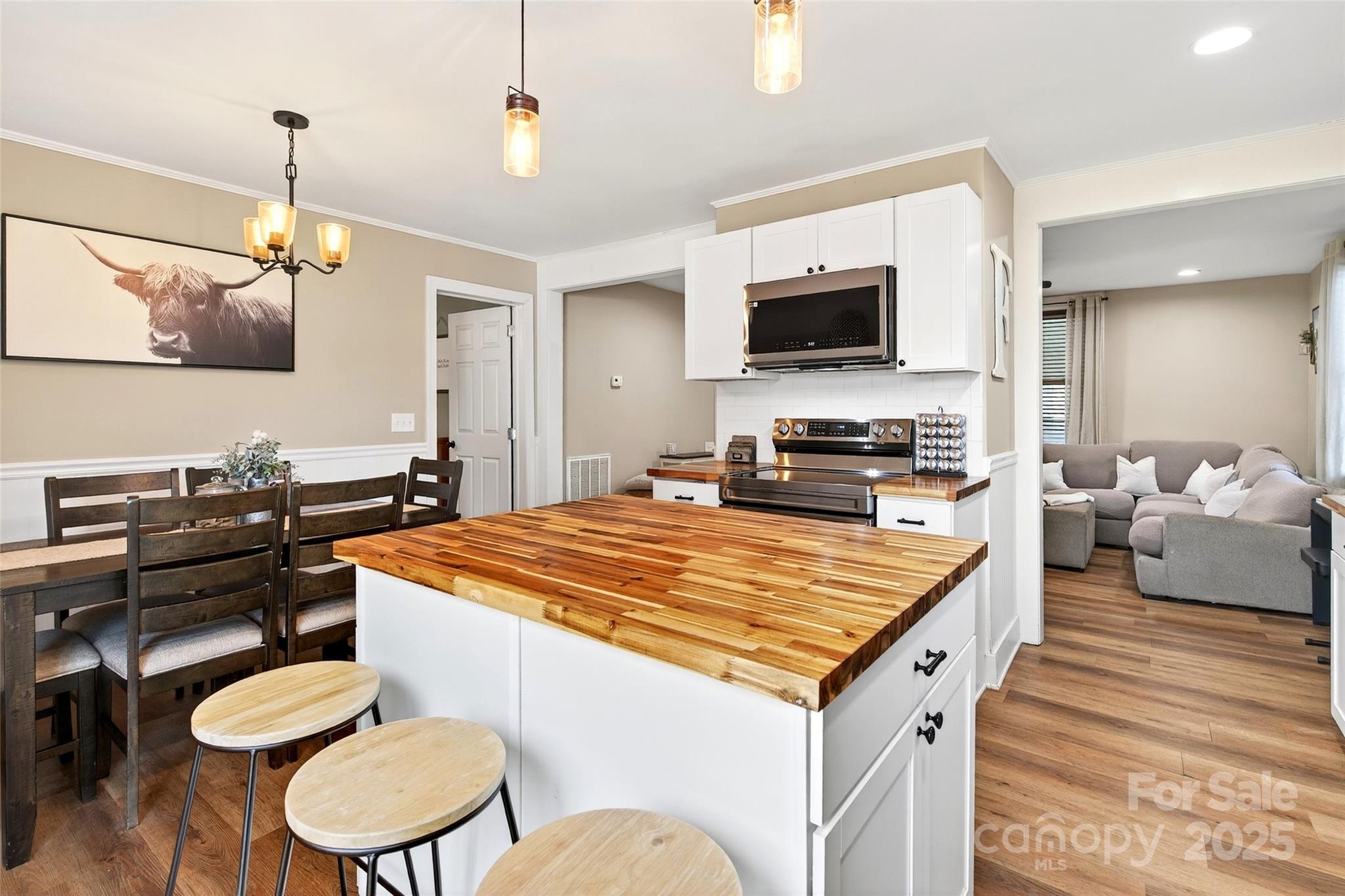 87 2nd Street Marion, NC 28752 - Photo 13 of 31 a living room with furniture and a flat screen tv