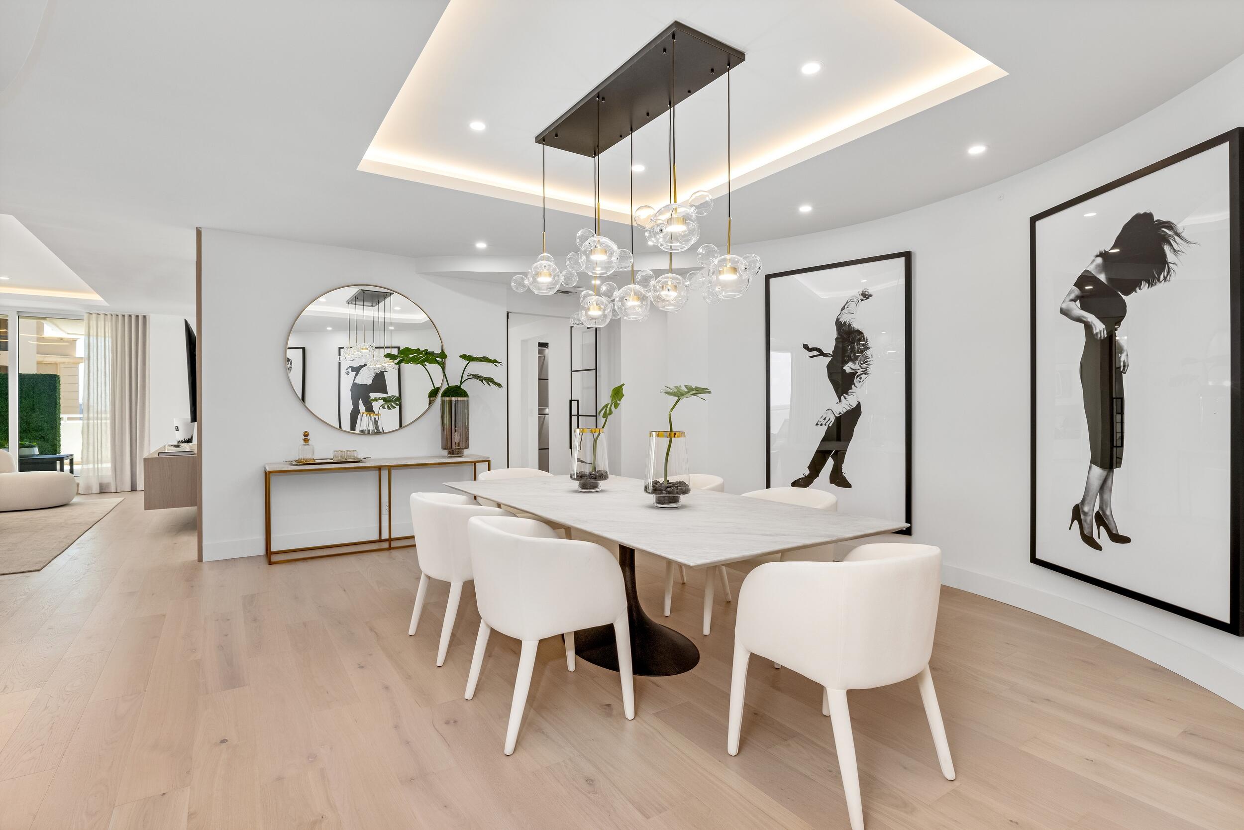 2494 South Ocean Boulevard, Unit C5 Boca Raton, FL 33432 - Photo 17 of 52 a view of a dining room with furniture and wooden floor