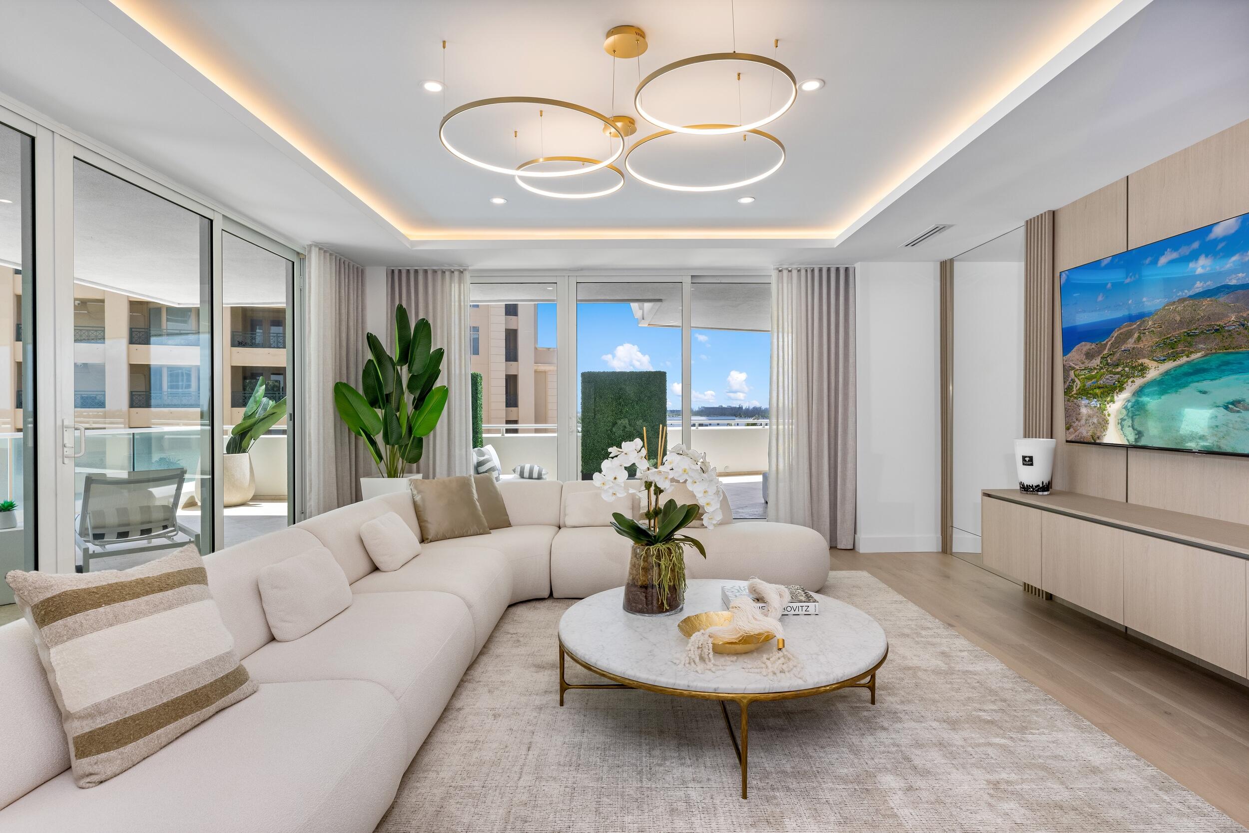 2494 South Ocean Boulevard, Unit C5 Boca Raton, FL 33432 - Photo 10 of 52 a living room with furniture and a large window