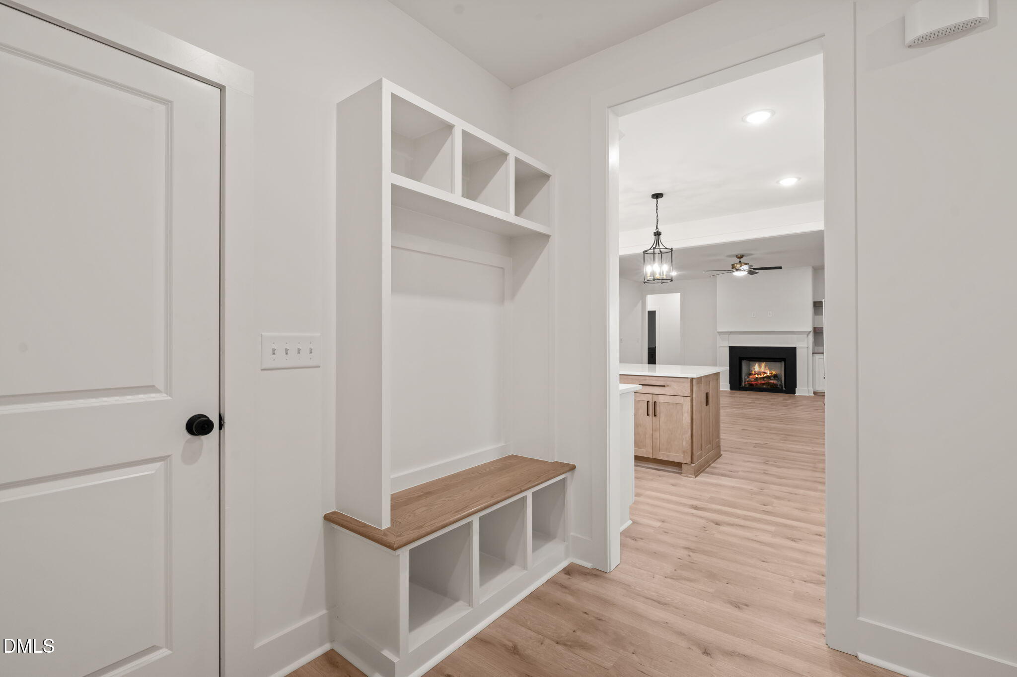 40 Beauview Way Zebulon, NC 27597 - Photo 27 of 52 a view of a hallway with wooden floor and staircase