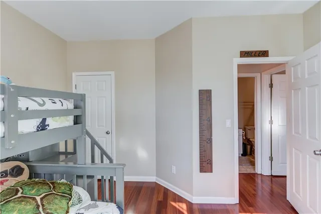 a view of livingroom with furniture and wooden floor