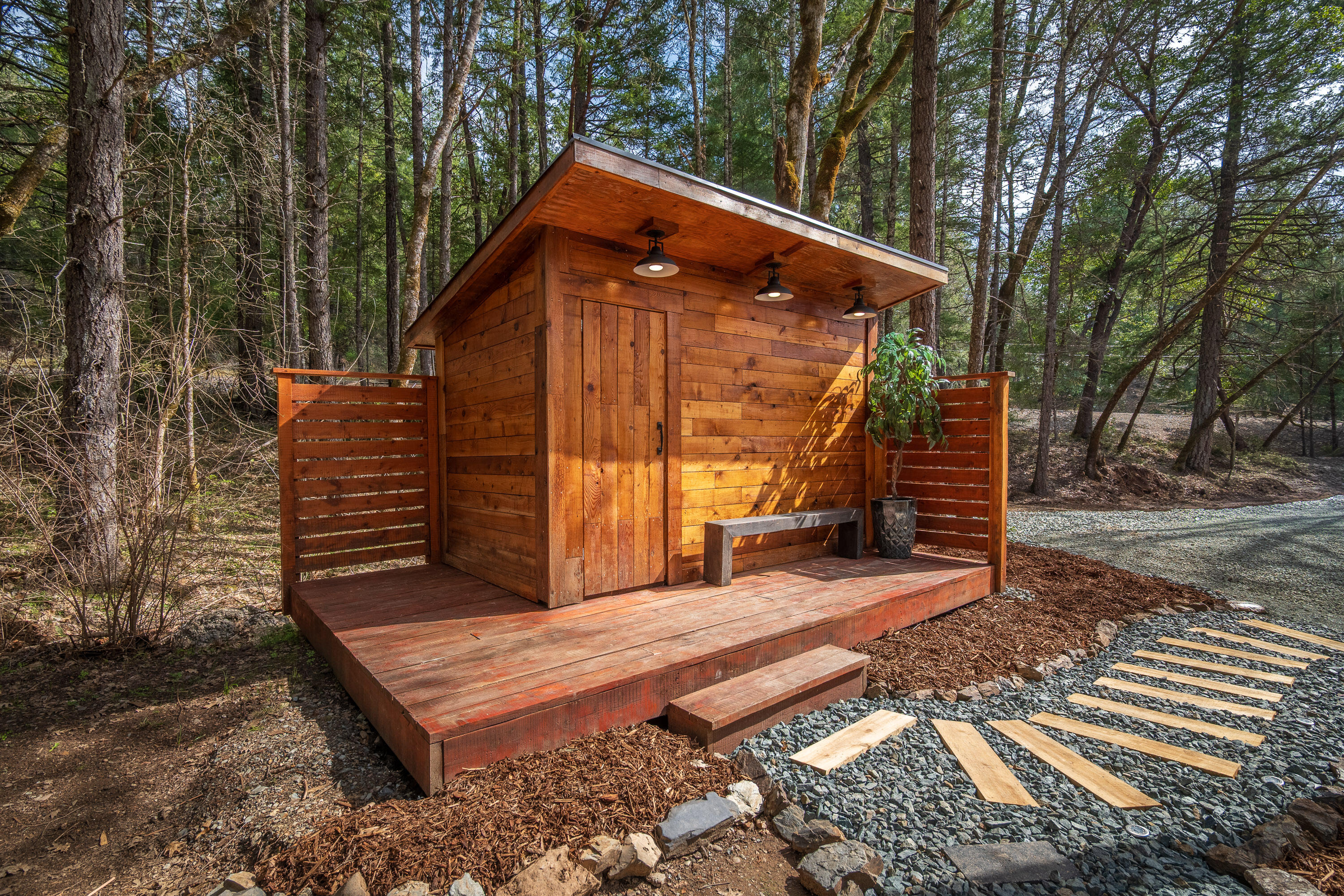 322 Round Prairie Road Wilderville, OR 97543 - Photo 44 of 55 sauna with deck, close to creek