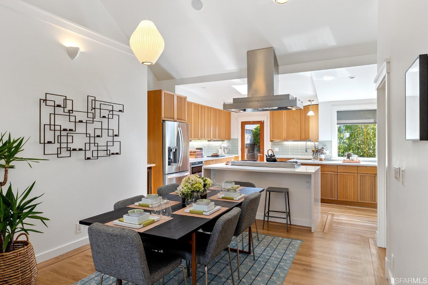 115 Wool Street San Francisco, CA 94110 - Photo 5 of 37 a view of a dining room with furniture window and wooden floor
