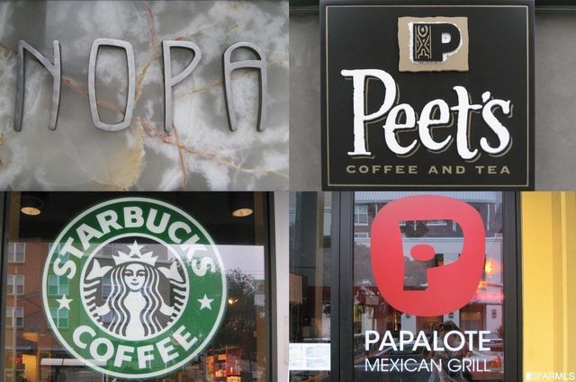 a view of multiple houses with a outdoor space