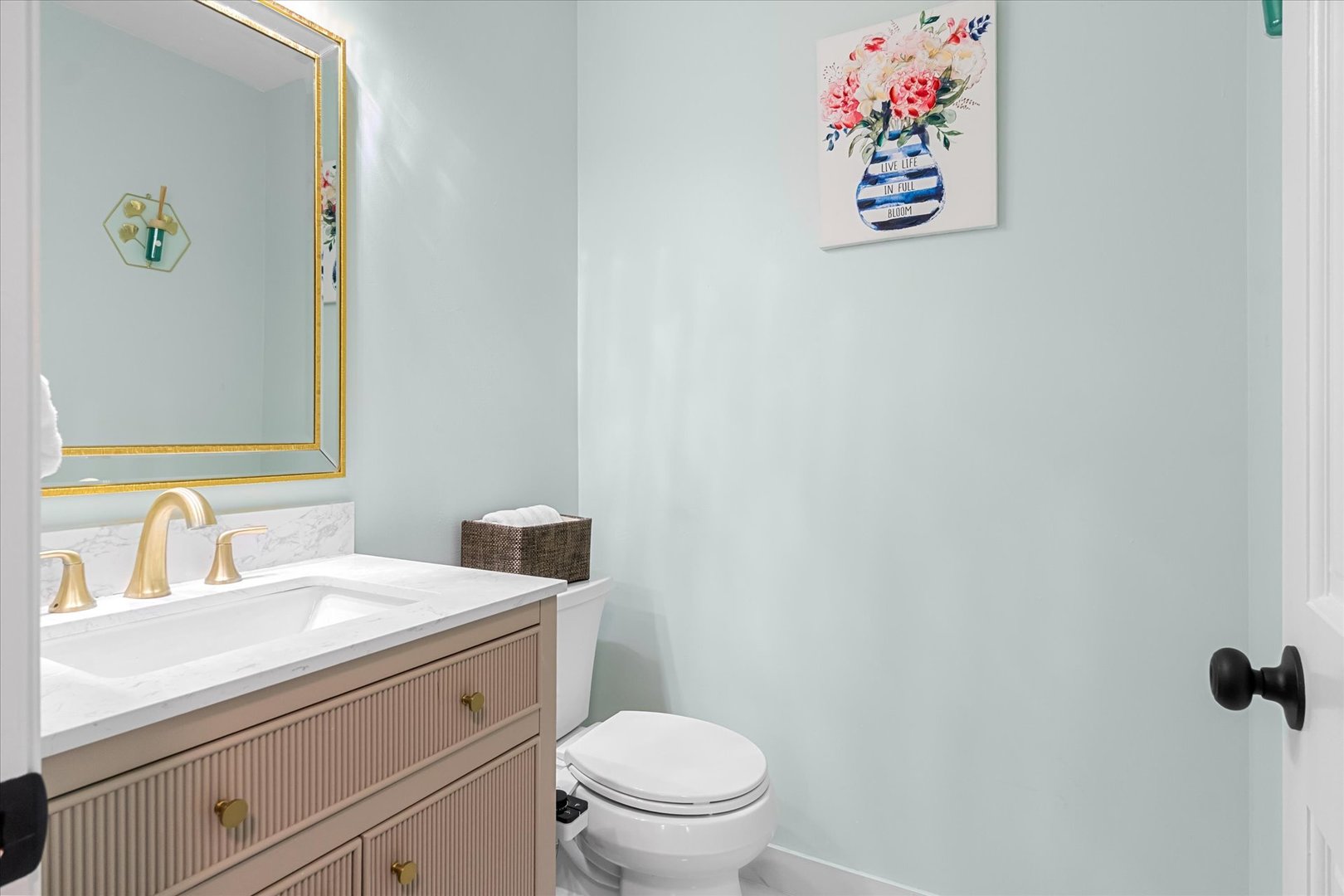 1763 Frost Lane Naperville, IL 60564 - Photo 14 of 46 a bathroom with a toilet sink and mirror