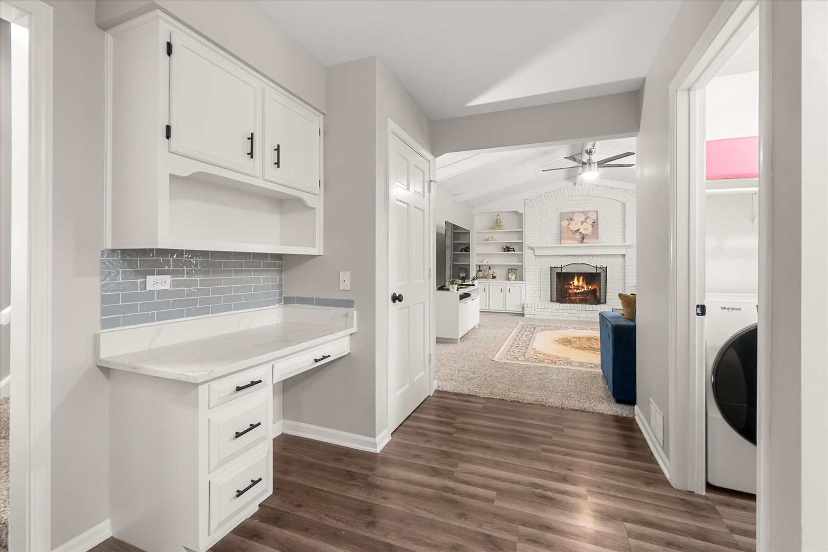 1763 Frost Lane Naperville, IL 60564 - Photo 10 of 46 a kitchen with cabinets and wooden floor