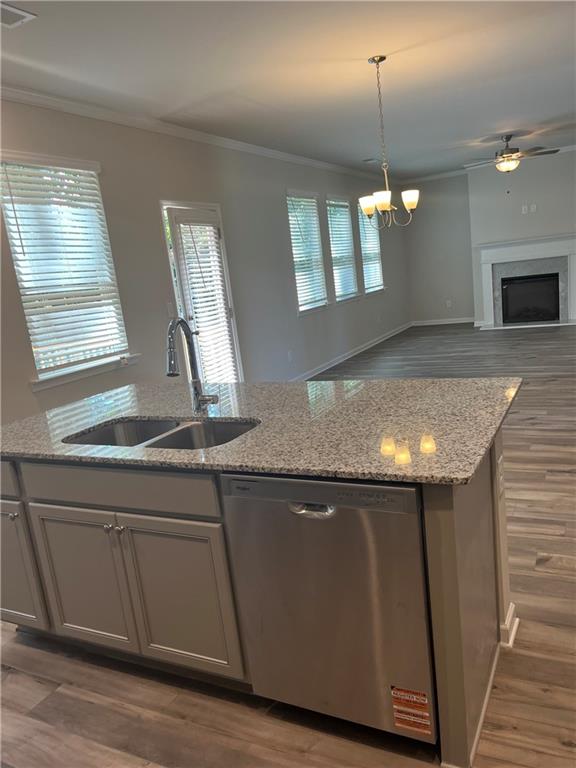 4524 Ajo Walk Atlanta, GA 30331 - Photo 13 of 40 a view of a kitchen with a sink and wooden floor