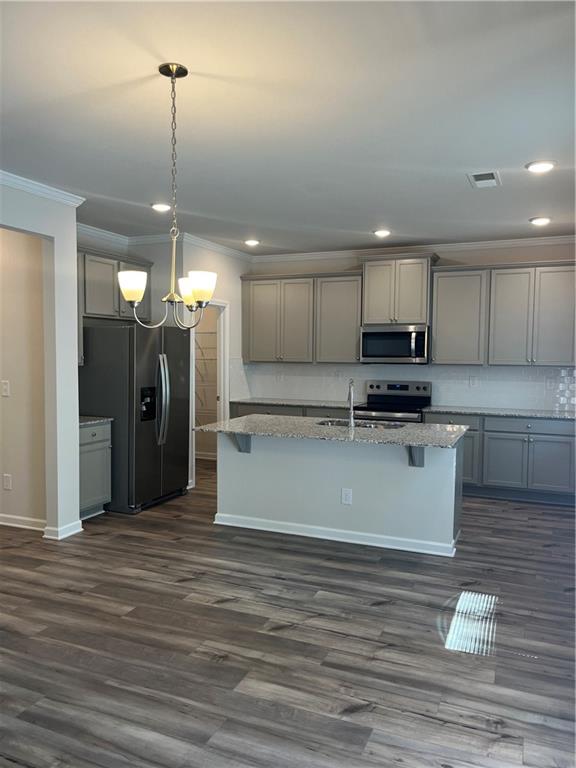 4524 Ajo Walk Atlanta, GA 30331 - Photo 27 of 40 a view of kitchen with cabinets appliances and wooden floor