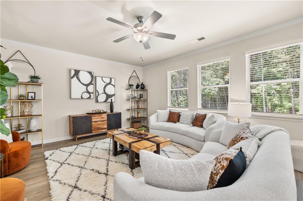 4524 Ajo Walk Atlanta, GA 30331 - Photo 3 of 40 a living room with furniture and a large window