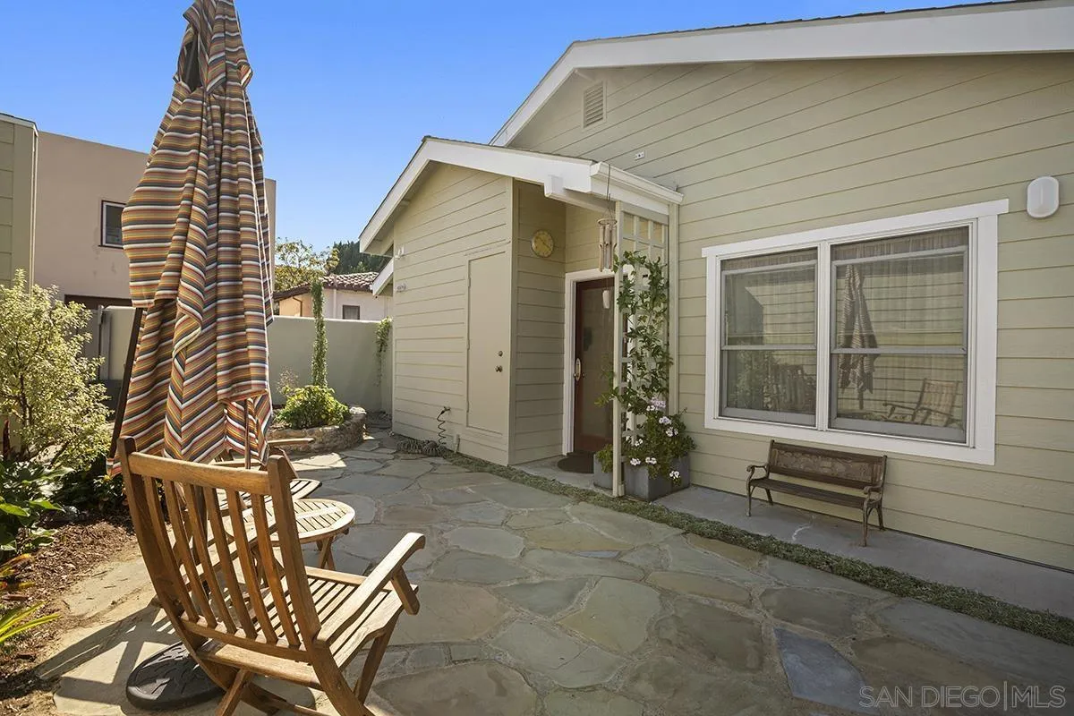 4329 Arista Street San Diego, CA 92103 - Photo 35 of 44 a backyard of a house with seating space