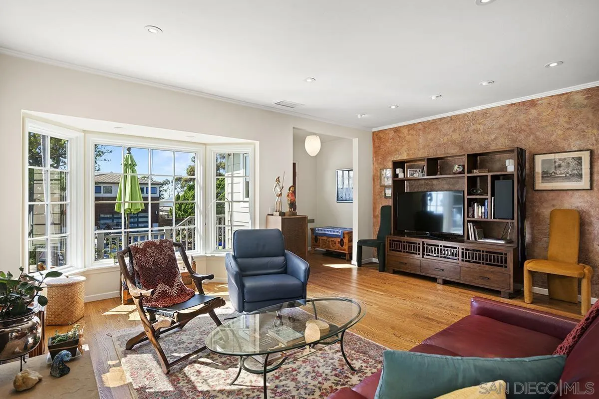 4329 Arista Street San Diego, CA 92103 - Photo 7 of 44 a living room with furniture and a flat screen tv