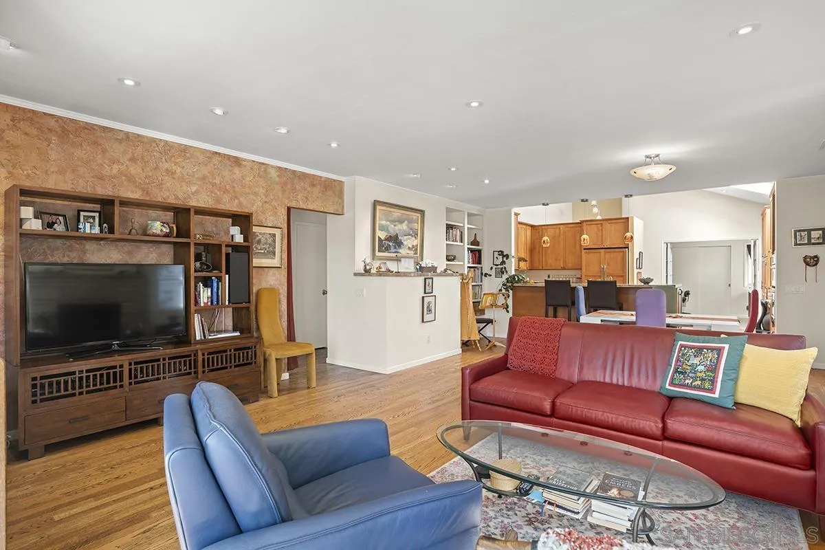 4329 Arista Street San Diego, CA 92103 - Photo 8 of 44 a living room with furniture and a flat screen tv