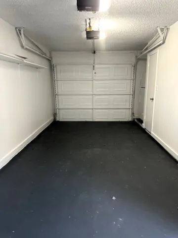 a view of a room with storage