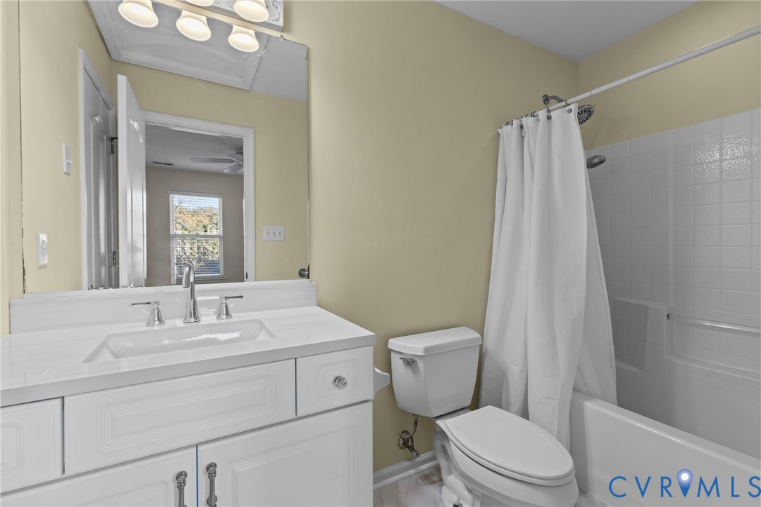 3973 West Stratford Road Virginia Beach, VA 23455 - Photo 29 of 45 a bathroom with a sink toilet and shower