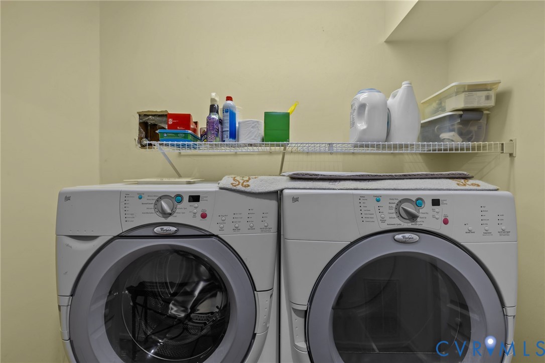 3973 West Stratford Road Virginia Beach, VA 23455 - Photo 41 of 45 a utility room with dryer and washer