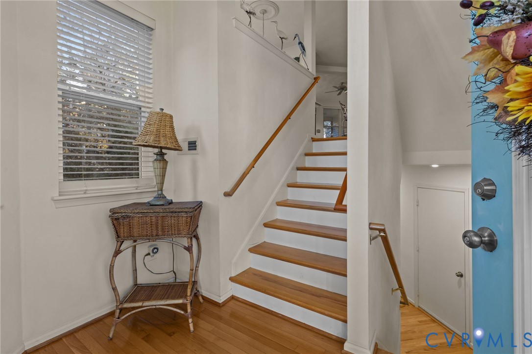 3973 West Stratford Road Virginia Beach, VA 23455 - Photo 9 of 45 a view of entryway with wooden floor and front door