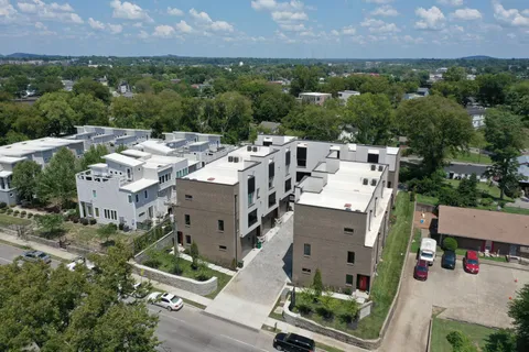 a large building with a large windows