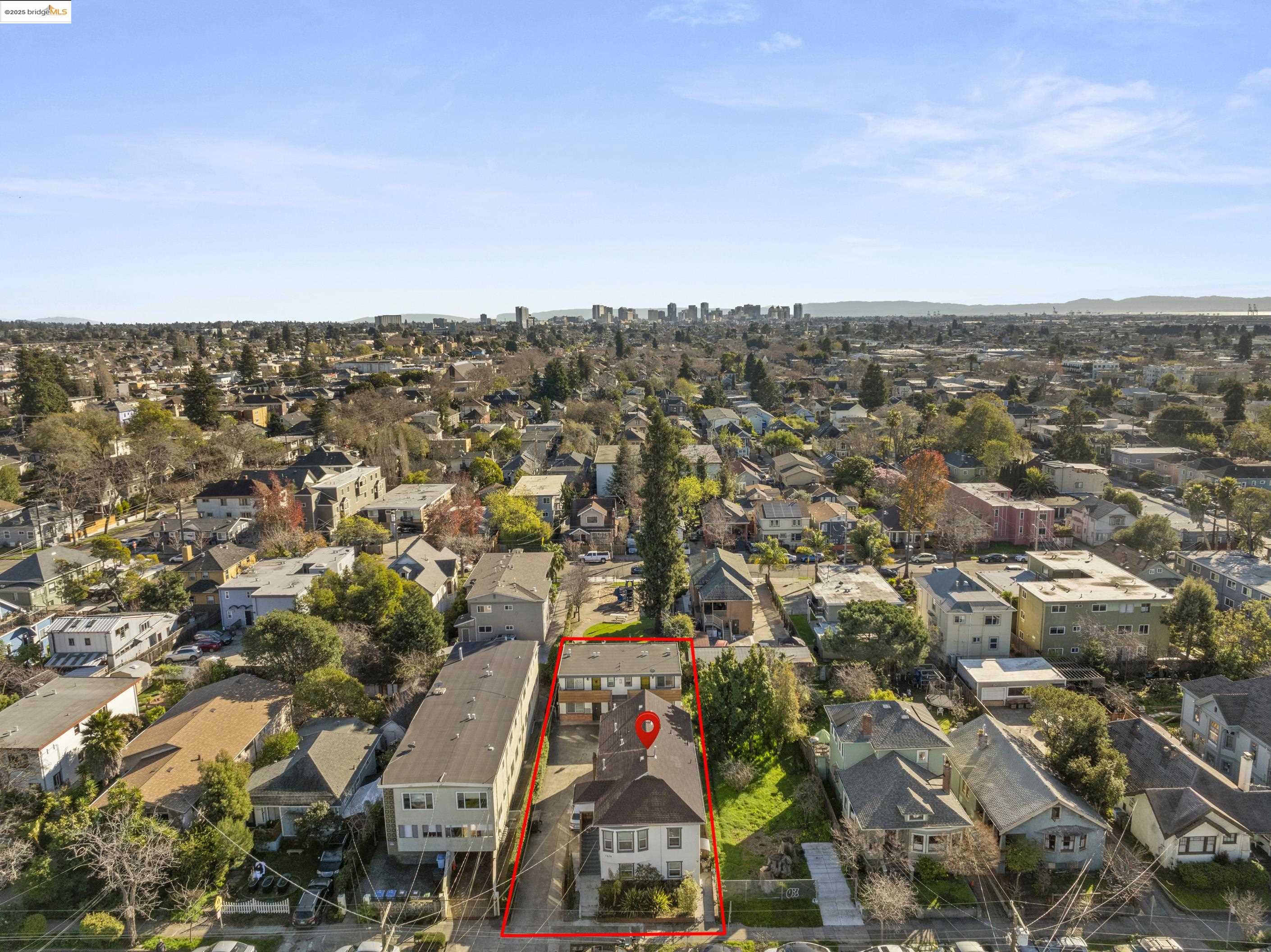 1628 Tyler Street Berkeley, CA 94703 - Photo 34 of 38 an aerial view of residential building with green space