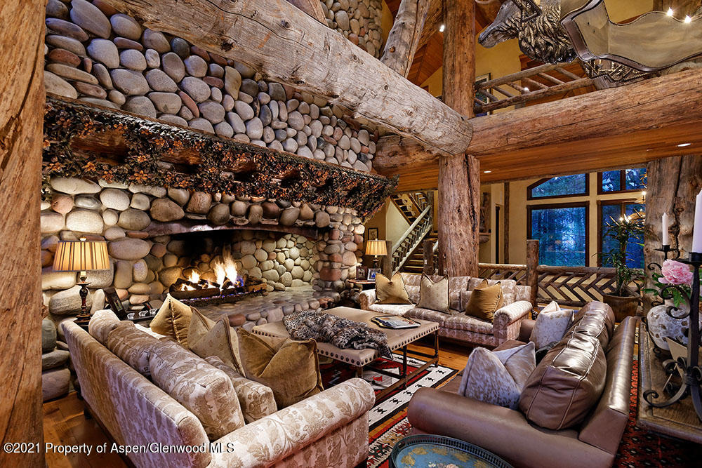 31 Northstar Circle Aspen, CO 81611 - Photo 12 of 51 a outdoor living space with patio furniture and a fireplace