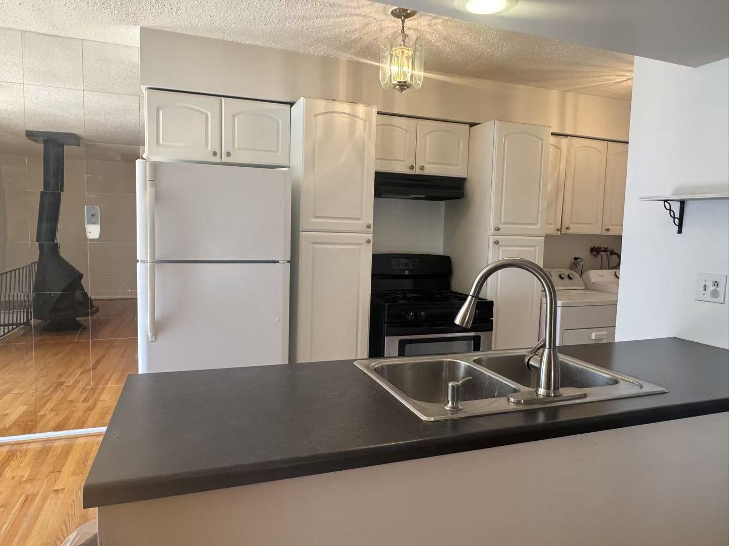 1326 Inverrary Lane, Unit 1326 Deerfield, IL 60015 - Photo 3 of 15 a kitchen with a sink a refrigerator and cabinets
