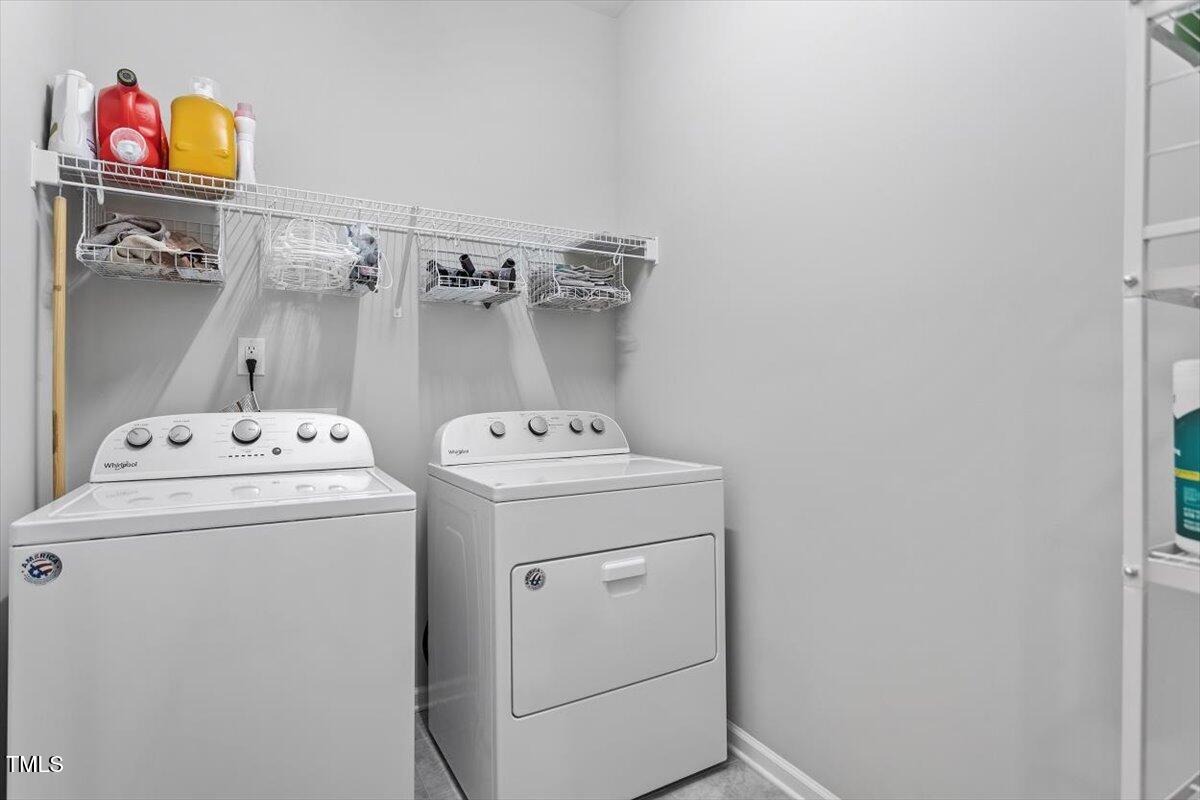 320 Everly Mist Way Wake Forest, NC 27587 - Photo 21 of 34 a utility room with dryer and washer